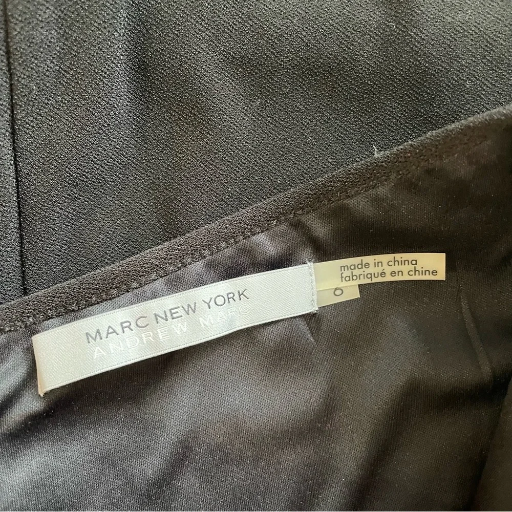 Marc New York Dress Women’s Black Faux Leather Trim 6 NWT - Picture 10 of 10